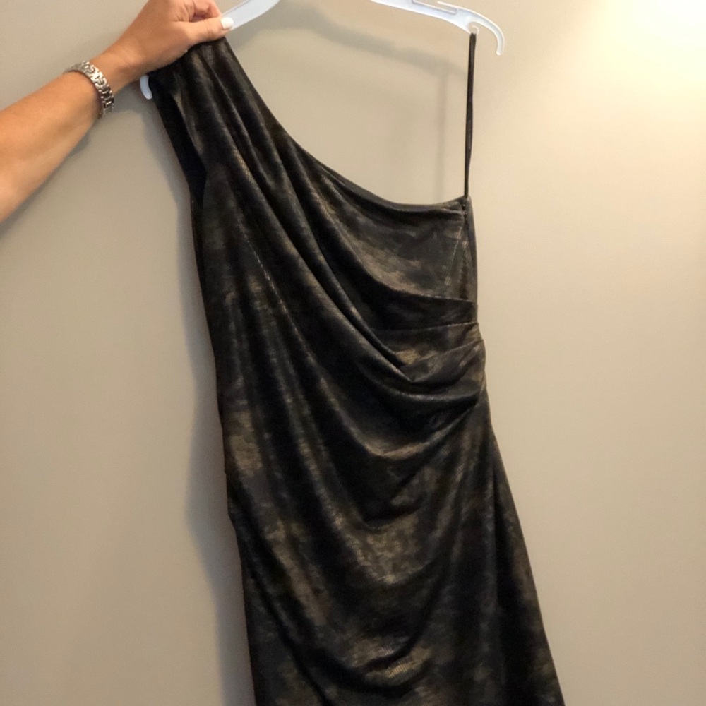 Black & Bronze-Gold Dress